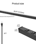 Beefy Heavy Duty Metal Power Strip With Big Outlet Spacing For Garage And Workshop 16 Outlet Industrial Power Strip Extension Cord 6 Ft Black