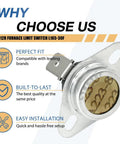 Two Pack 626612R Furnace Limit Switch L165-30F Auto Reset Safety Switch with features overview
