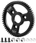 Steel Spur Main Gear For 1 To 10 RC Cars 0.8M Module 32P 56T with screws and washers, upgrade for Traxxas and Arrma models