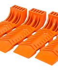 Four Pack Interlocking Tire Skates in Safety Orange for Rollback Wrecker Car Carrier