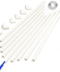 One Cord Channel Cable Hider For Wall Cables 254 Inch Length White Cable Cover with connectors and accessories