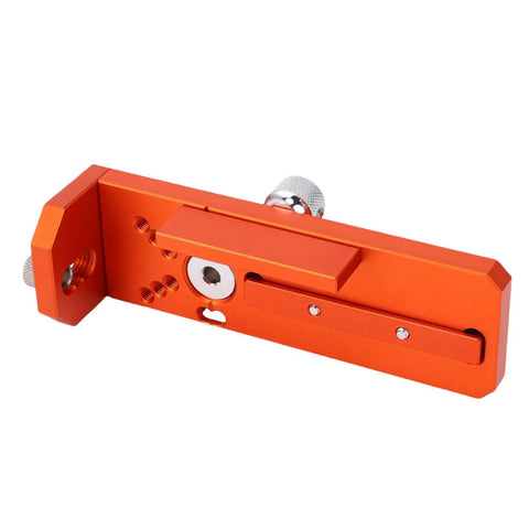 Heavy Duty Aluminum Drill Guide Tap Jig For Straight Shooting Thread Tapping And Reliable Industrial Machinery Assembly Projects That Get Done Right Every Single Time - orange aluminum drill guide detail.