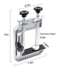 45 Degree Stone Mitre Clamp For Countertop Seam Splicing, 32 By 20 Cm Benchtop Angle Clamp, front view with dimensions shown