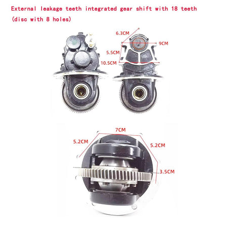 Pro Grade Gearbox Differential With External Teeth, Integrated Gear Shift, 18 Teeth Disc With 8 Holes, Variable Gear System, 1 Piece Lot For Quick Transmission Upgrades And Repairs