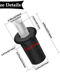 Heavy Duty Cabinet Door Repair Pins And Damper Replacement Clips With Retractable Shelf Support Brackets size details illustration