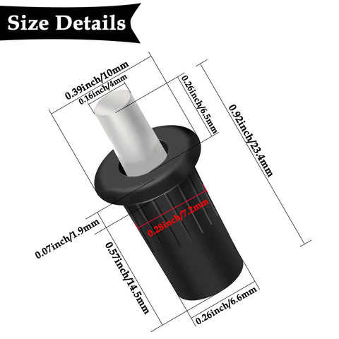 Heavy Duty Cabinet Door Repair Pins And Damper Replacement Clips With Retractable Shelf Support Brackets size details illustration