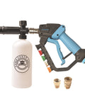 5000 PSI Beast Power Pressure Washer Gun with swivel, nylon foam cannon, 5 nozzles, and 2 adapters for heavy-duty cleaning