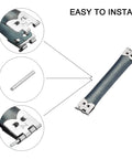 Metal Internal Flex Frame Kit 10Pcs 3.5 Inch Dark Blue Purse Frames showing installation components and spring clips.