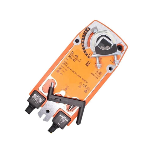 Industrial Grade SFA S2 Damper Actuator Controller With 20Nm Torque For Heavy Duty Vent Systems AC24V To AC240V, top view.