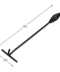 Badass Heavy Duty Dutch Oven Lid Lifter And Compact Folding Stand equipped with heat resistant silicone grips 43 cm long.