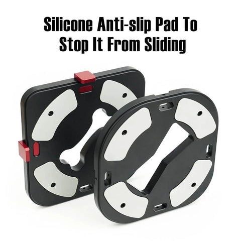 Router Corner Radius Template Kit With Aluminum Alloy Jig, CNC Machined And Anodized, featuring silicone anti-slip pads.