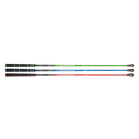 Speed Sticks Pro Golf Swing Speed Training System 2025 Model with inertia matching, 10-piece kit, single or 3-club setup.