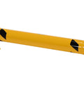 Premium 48X9X4 Low Profile Rack Guard Made For Pickup Trucks And Utility Trailers With Durable Multi Finish Pro Grade Build Smooth Handling And Secure Fit Built To Handle Daily Grind Tough As Nails, yellow cargo barrier detail.