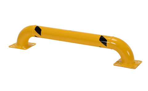Premium 48X9X4 Low Profile Rack Guard Made For Pickup Trucks And Utility Trailers With Durable Multi Finish Pro Grade Build Smooth Handling And Secure Fit Built To Handle Daily Grind Tough As Nails, yellow cargo barrier detail.
