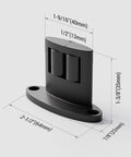 Sliding Barn Door Floor Guide 2 Pack Bottom Double-Sided Small Rollers Guides Aluminum Alloy Floor Mounted for Smooth Quiet Door Sliding, Space-Saving Lightweight Design with Concealed Pulleys for Door Protection