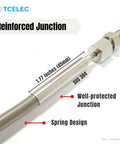 K Type Metal Thermocouple Sensor Probe With Fitting Screw For High Temperature Furnaces And Roasters, 1.77 inch junction