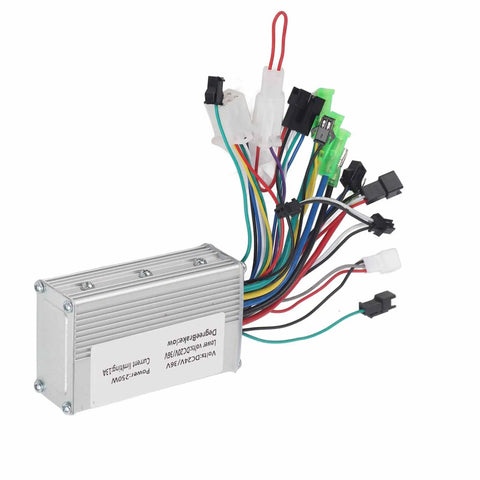 Brushless Motor Controller For Electric Bikes And Scooters Auto Detect 24V 36V 250W Speed Regulator Replacement Part