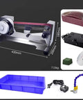 Knockout 600W Electric Knife Sharpener With Water Cooled Belt Sander And Variable Speed Wet Dry Grinder Featuring Polishing Wheel, showing motor, sanding belt, and accessories.