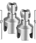 DIY Pro Grade Dual Function PVC Pipe Threading Tool Kit For External And Internal Threads, Fits One Half Inch And Three Quarter Inch Plastic Tubes, Easy Switch, Great For Home Repairs And Industrial Projects, metal threading heads and handles