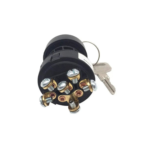 Straight Up Drop In Key Ignition Switch Painted Black For Heavy Fleet Maintenance Smooth Throw And Kickass Longevity Factory Spec Reliability Direct Replacement For Aerial Platforms