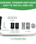 Ergonomic Back Saver Handle Extension For Weed Eaters And String Trimmers Fits Most Shaft Sizes 26mm Or 28mm Easy Install Components