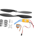 Pro RC Hobbyist Gear Pack Electronic Speed Controller and Screw Propellers with Aircraft Tools for RC Planes Helis Quadcopters