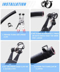Installation guide for 120 Piece Spring Hose Clamps Set From 6mm To 25mm With Swivel Flat Pliers showcasing step by step usage.