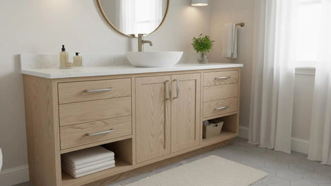 Polished Chrome Cabinet Pulls And Handles 10 Pack 7.5 Inch Center To Center Hole Spacing on bathroom vanity
