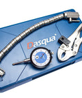 Dasqua 7611-0025 disc and rotor flex chrome automotive set, 4-piece with blue case, dial gauge and pliers