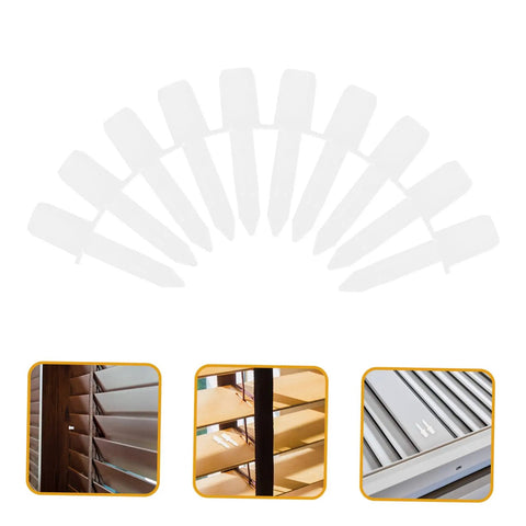 Heavy Duty White Plastic Shutter Repair Pins And Louver Spring Clips For Quick No Fuss Household Fix Ups Rock Solid Replacement Kit shown in array.