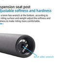 Hydraulic Suspension Seatpost For Road Bikes And E Bikes Lightweight Aluminum Alloy 350mm adjustable base with hex wrench.