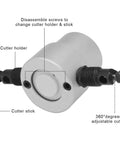 Beast Mode Pro Grade Double Head Sheet Metal Nibbler Cutter Drill Attachment with 360 Degree Adjustable Head and Wrench