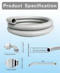 Hustle Ready 3/4 Inch Liquid Tight Flexible Electrical Conduit Kit With 6 Foot Nonmetallic Pvc Conduit shown with specifications.