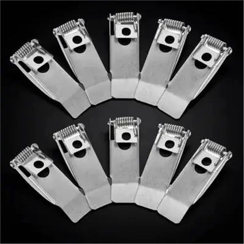 Lawsen Spring Clips Recessed Lighting 60pcs Downlight Spring Clips shown in a circular arrangement showcasing metal design and finish.