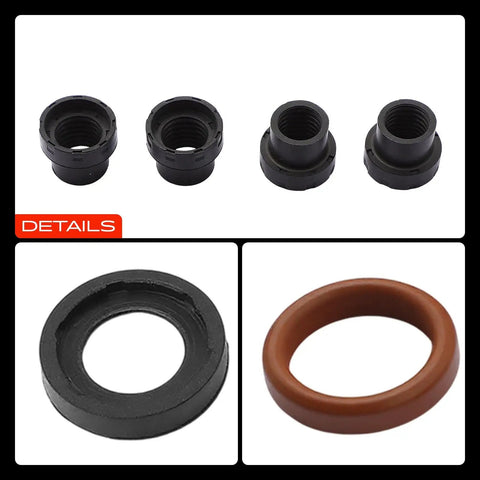 Front Disc Brake Hardware Kit For Chevrolet Blazer Astro C1500 Suburban C2500 C3500 Express 90-02 And Cadillac Escalade Perfect Fix For That Sick Suspension Upgrade Without Breaking The Bank, black seals and boots