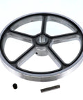Heavy Duty Air Compressor Drive Pulley Assembly Kit Fits Standard Shaft With Precision Balanced Design Ensures Smooth V Belt Power Transmission And Keeps Pump Running Strong For Your Portable Shop Setup, cast iron pulley