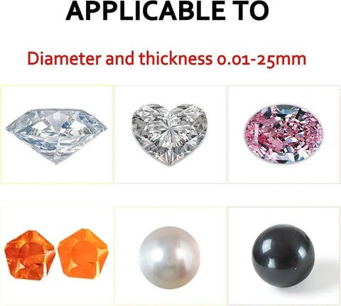 Jewelry-Making Digital Caliper,25mm Range,0.01mm Precision Thickness Gauge applicable to various gemstones and pearls, thickness up to 25mm.