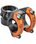 Ultra Lightweight 40mm MTB Stem For 31.8mm Handlebar And 28.6mm Tubes CNC Aluminum Alloy Short Riser Mountain Bike Bar Stem Ultralight And Strong Built Tough For Trail Riders 141g Black Orange