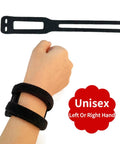 Breathable Wrist Straps For Sports And Everyday Relief High Support Wraps showing unisex fit on wrist with flexible strap