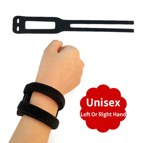 Breathable Wrist Straps For Sports And Everyday Relief High Support Wraps showing unisex fit on wrist with flexible strap