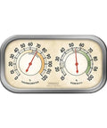 Color Track Humidity Meter And Indoor Thermometer Analog Weather Station with a slick dope look, 0 to 120°F and 10 to 100% RH