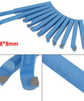 11 Piece 8X8Mm Carbide Tipped Lathe Tool Set Featuring Rock Solid Welding Milling Cutting Turning Bits Knockout Heavy Duty Kit For Real Shops And Weekend Warriors, Blue carbide lathe bits, 8x8mm size.