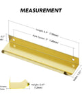 Gold Finger Edge Pulls For Cabinets 10 Pack 150mm Length With 128mm Center To Center 5 Hole Design Concealed Handles