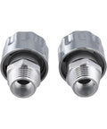 Close-up of 2-Pack NPT Threaded Breather Cap Reducer With 40 Micron Oil Filter For Gear Tanks, showcasing steel construction.