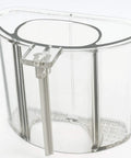 Large Clear Pusher Replacement For CFP-24 FP-12 FP-14 Food Processors, BPA Free, shown in transparent view with durable materials