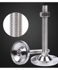 Tough As Nails Heavy Duty Adjustable Leveling Feet Four Pack Stainless Steel Support Legs with M10 x 50 Mm Threads