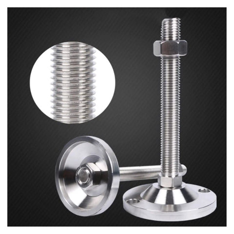 Tough As Nails Heavy Duty Adjustable Leveling Feet Four Pack Stainless Steel Support Legs with M10 x 50 Mm Threads