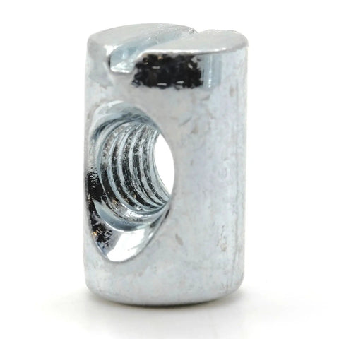 Top Shelf Cross Dowel Barrel Nuts Replacement Screws Built Different For Smooth Furniture Assembly close-up of zinc steel connector