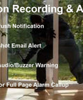 Motion detection alert features of 4 Channel Hybrid Security System With 5 In 1 DVR NVR Supports HD TVI CVI AHD IP.