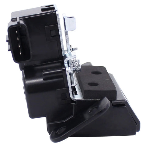 Plug And Play Rear Tailgate Trunk Power Door Latch Lock Actuator Motor side view with connector and mounting points for Kia Soul 2014 to 2019